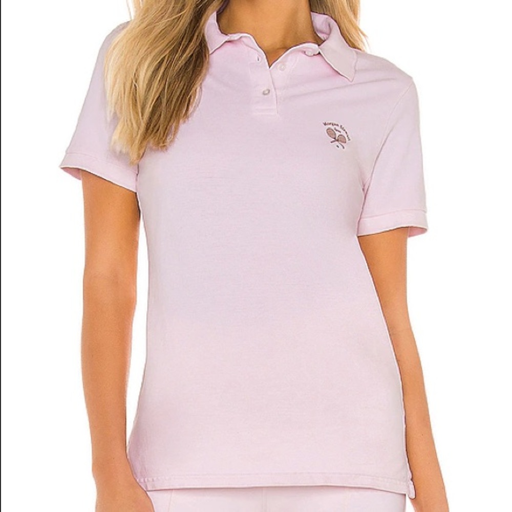 NWT Morgan Stewart Sport Polo in Ballet